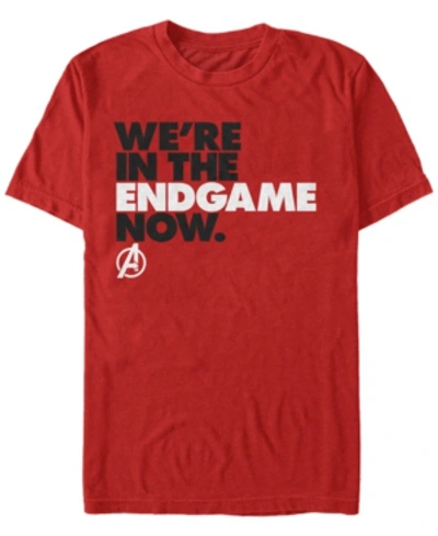 Marvel Men's Avengers Endgame We're In The Game Now, Short Sleeve T-shirt In Red