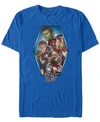Marvel Men's Avengers Endgame Geometric Group, Short Sleeve T-shirt In Royal