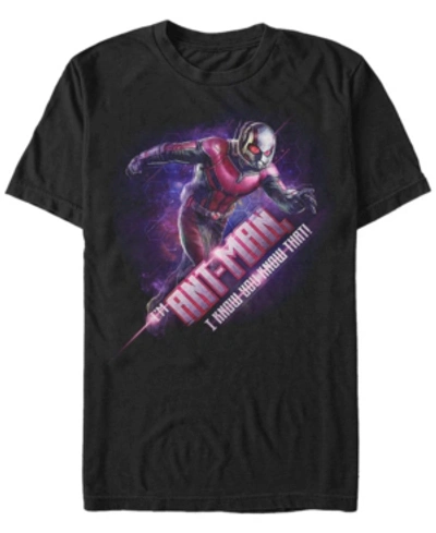 Marvel Men's Avengers Endgame I Am Ant-man Geometric Galaxy, Short Sleeve T-shirt In Black