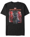 Marvel Men's Spider-man Far From Home Web Panel, Short Sleeve T-shirt In Black
