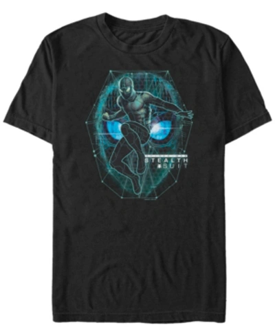 Marvel Men's Spider-man Far From Home Stealth Suit, Short Sleeve T-shirt In Black