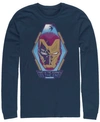 Marvel Men's Iron Man The End Short, Long Sleeve T-shirt In Navy