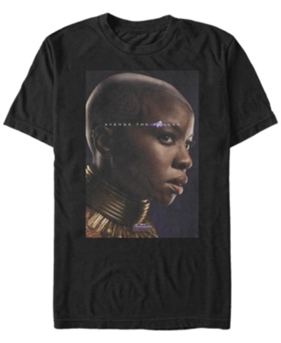 Marvel Men's Avengers Endgame Okoye Avenge The Fallen, Short Sleeve T-shirt In Black