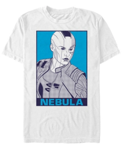 Marvel Men's Avengers Endgame Nebula Pop Art Poster, Short Sleeve T-shirt In White
