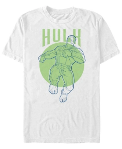 Marvel Men's Avengers Endgame Polka Dot Hulk, Short Sleeve T-shirt In White