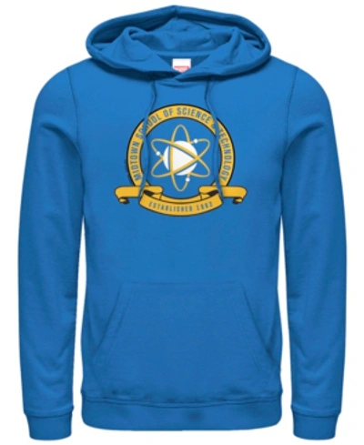 Marvel Men's Spider-man Homecoming Midtown School Of Science Emblem, Pullover Hoodie In Royal