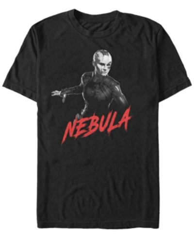 Marvel Men's Avengers Endgame Nebula Grayscale Portrait, Short Sleeve T-shirt In Black