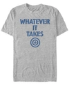 Marvel Men's Avengers Endgame Whatever It Takes Captain America Logo, Short Sleeve T-shirt In Athletic H