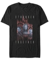 Marvel Men's Avengers Endgame Stronger Together Panel Portraits, Short Sleeve T-shirt In Black