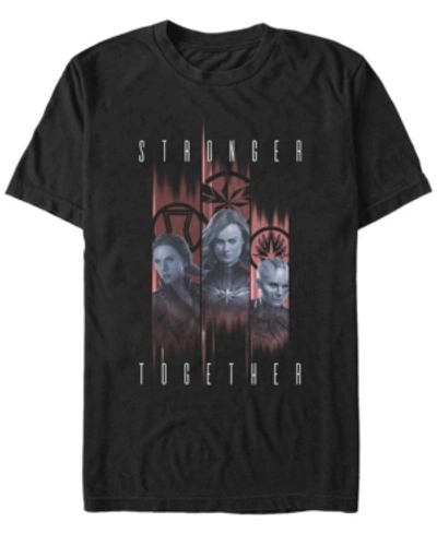 Marvel Men's Avengers Endgame Stronger Together Panel Portraits, Short Sleeve T-shirt In Black