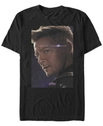 Marvel Men's Avengers Endgame Hawkeye Avenge The Fallen, Short Sleeve T-shirt In Black