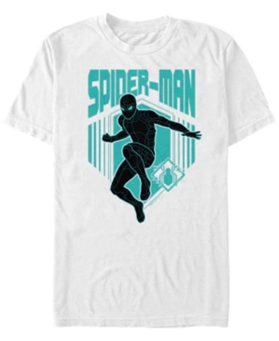 Marvel Men's Spider-man Far From Home Stealth Jump, Short Sleeve T-shirt In White