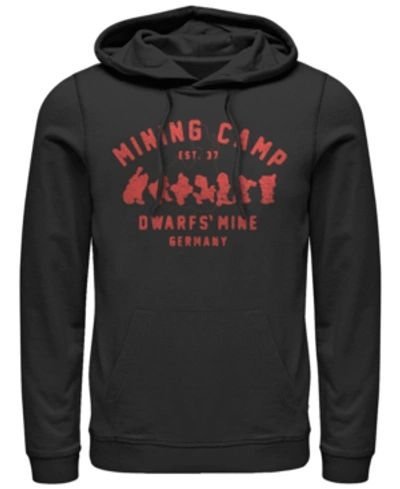 Disney Men's Snow White Mining Camp Est. 37, Pullover Hoodie In Black