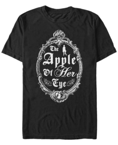 Disney Men's Snow White And The Seven Dwarfs Apple Of Her Eye, Short Sleeve T-shirt In Black