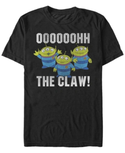 Disney Pixar Men's Toy Story Aliens Ooh The Claw, Short Sleeve T-shirt In Black