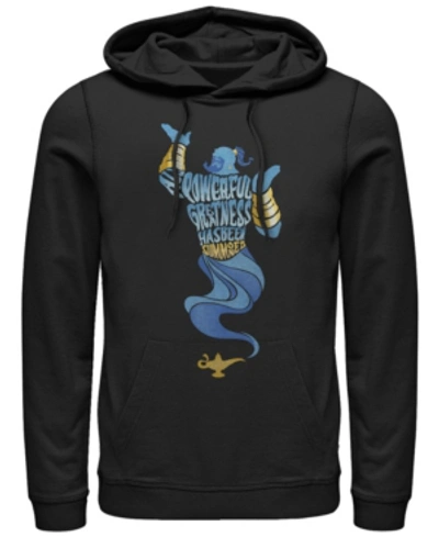 Disney Men's Aladdin All Powerful Genie, Pullover Hoodie In Black