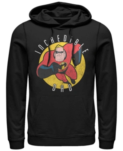 Disney Pixar Men's Incredibles Super Dad, Pullover Hoodie In Black