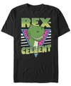 DISNEY DISNEY PIXAR MEN'S TOY STORY RETRO REX-CELLET, SHORT SLEEVE T-SHIRT