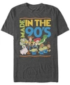 Disney Pixar Men's Toy Story Made In The 90's, Short Sleeve T-shirt In Dark Gray