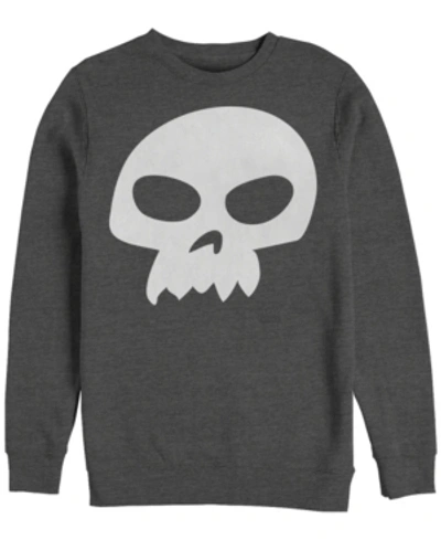 Disney Pixar Men's Toy Story Sid Skull Costume, Crewneck Fleece In Dark Gray