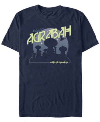 Disney Men's Aladdin Visit Agrabah, Short Sleeve T-shirt In Navy