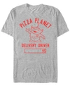 DISNEY DISNEY PIXAR MEN'S TOY STORY PIZZA PLANET DELIVERY DRIVER, SHORT SLEEVE T-SHIRT