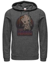Marvel Men's Guardians Of The Galaxy Kawaii I Am Groot, Pullover Hoodie In Dark Gray