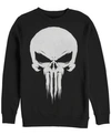 Marvel Men's Punisher Skull Logo, Crewneck Fleece In Black