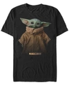 Star Wars Men's  The Mandalorian The Child Jacket Portrait Short Sleeve T-shirt In Black