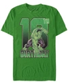 Marvel Men's  Hulk Smash 21st Birthday Short Sleeve T-shirt In Emerald