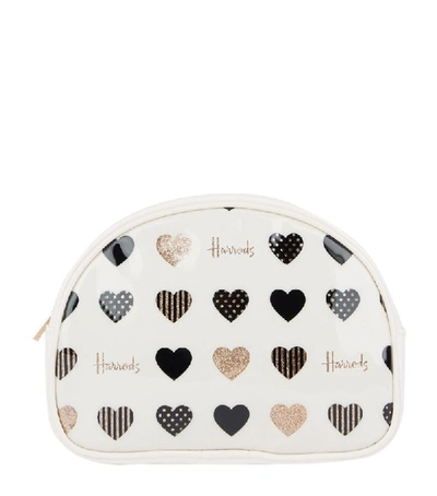Harrods Glitter Hearts Cosmetic Bag