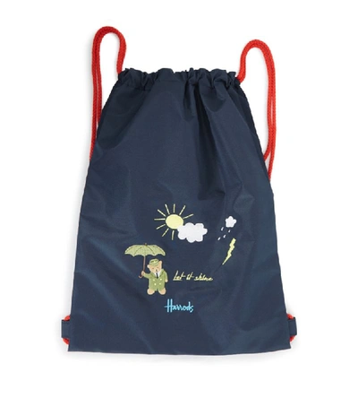 Harrods Weather Bear Drawstring Backpack