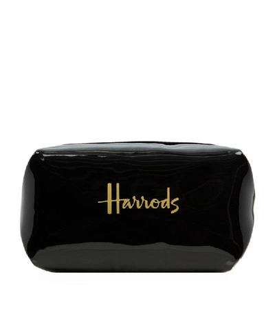 Harrods Logo Square Cosmetic Bag In Black