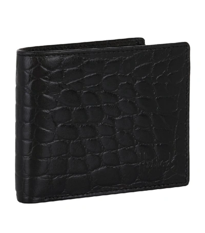 Harrods Crocodile-embossed Leather Bilfold Wallet