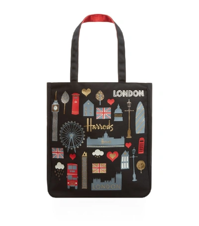 Harrods London Glitter Tote Bag