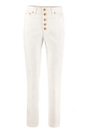 TORY BURCH HIGH-RISE STRAIGHT ANKLE JEANS,11381717