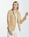 LAFAYETTE 148 SKYLIGHT COTTON THATCHER BLAZER