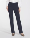 Lafayette 148 Finesse Crepe Barrow Pant In Blue
