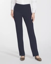 Lafayette 148 Barrow Stretch-wool Pants In Blue
