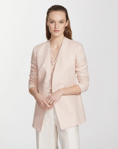 Lafayette 148 Plus-size Lavish Linen Miranda Jacket In Pink