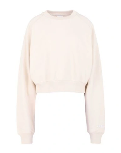 Victoria Beckham Cropped French Cotton-terry Sweatshirt In Ivory