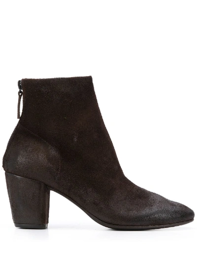 Marsèll Chunky Heel Ankle Boots In Brown