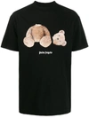 Palm Angels Broken Bear Graphic T-shirt In Black