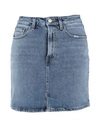 JEANERICA JEANERICA WOMAN DENIM SKIRT BLUE SIZE 28 ORGANIC COTTON, ELASTANE,42797645DF 4