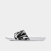 Nike Men's Benassi Jdi Print Slide Sandals In White