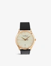 JAEGER-LECOULTRE 1282510 MASTER GRANDE 18CT ROSE-GOLD AND CALFSKIN-LEATHER WATCH,757-10001-Q1282510