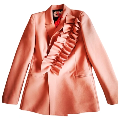 Pre-owned Msgm Pink Polyester Jacket