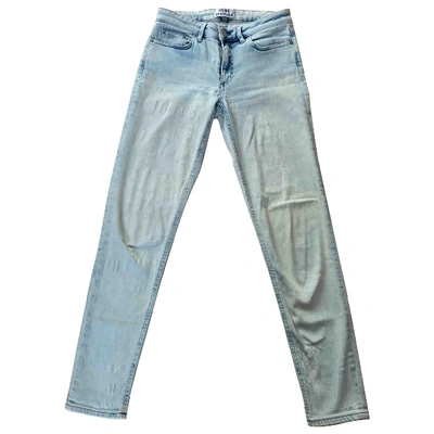 Pre-owned Acne Studios Slim Pants In Blue