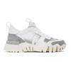 VALENTINO GARAVANI WHITE & SILVER VALENTINO GARAVANI CAMO ROCKRUNNER SNEAKERS