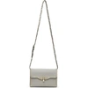 VALENTINO GARAVANI VALENTINO GREY VALENTINO GARAVANI SMALL ROCKSTUD SHOULDER BAG